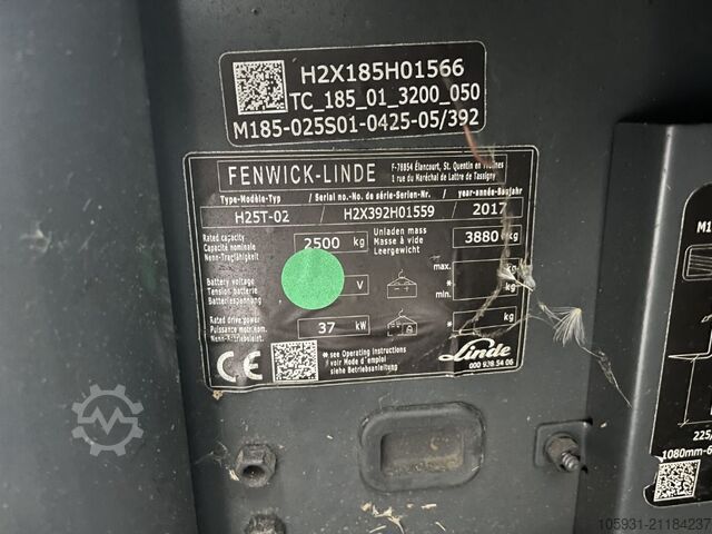 LPG gaffeltrucks Linde H25T-02