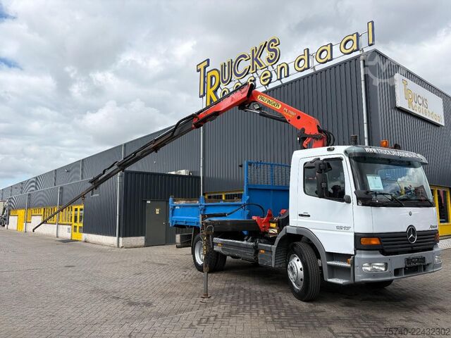 Tipper med kran Mercedes-Benz ATEGO 1217 + PALFINGER PK 11001 - 7 X EXT. + TI...