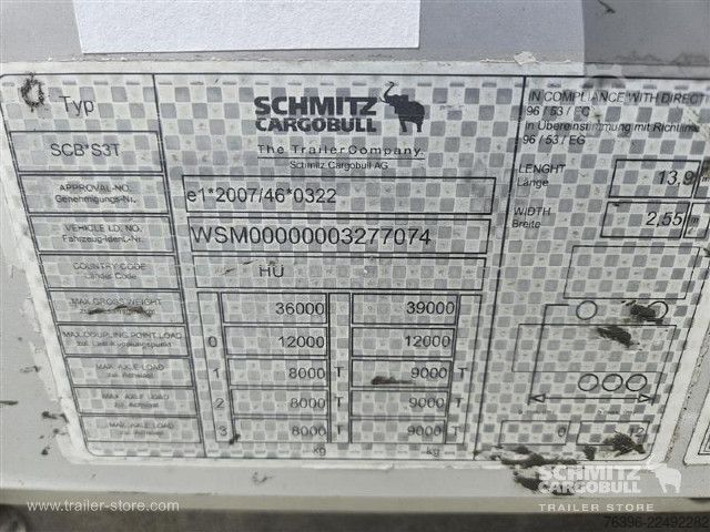 Semirremolque abierto con toldo Schmitz Cargobull Semitrailer Curtainsider Mega