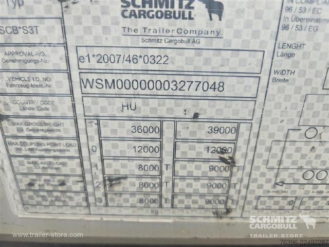 Brandalı açık yarı römork Schmitz Cargobull Semitrailer Curtainsider Mega
