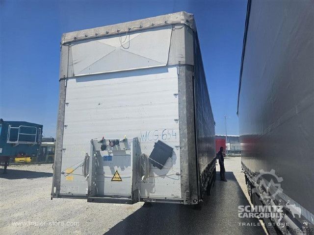 Brandalı açık yarı römork Schmitz Cargobull Semitrailer Curtainsider Mega