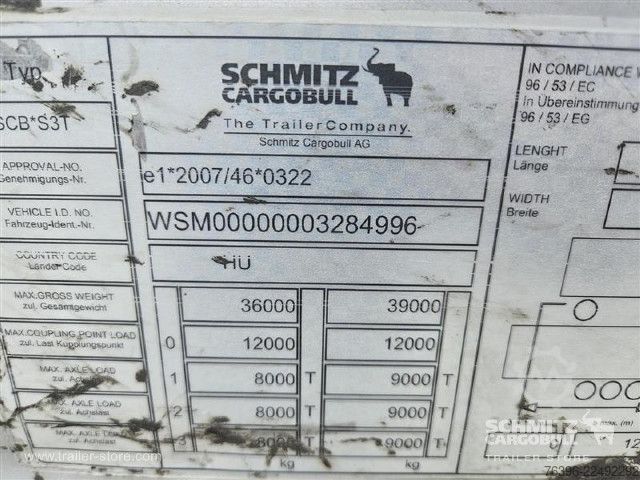 Brandalı açık yarı römork Schmitz Cargobull Semitrailer Curtainsider Mega