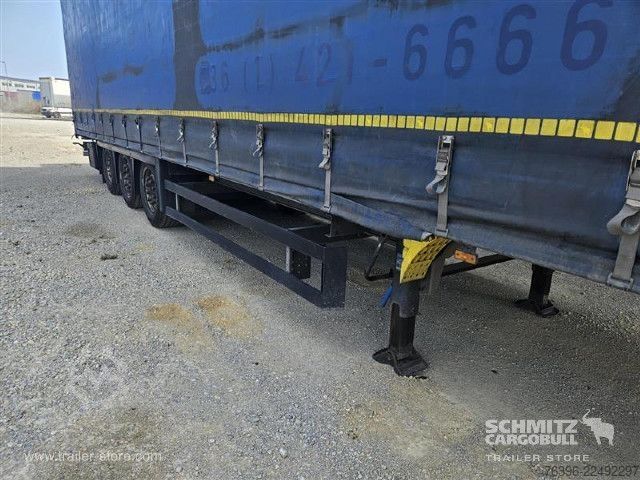 Brandalı açık yarı römork Schmitz Cargobull Semitrailer Curtainsider Mega
