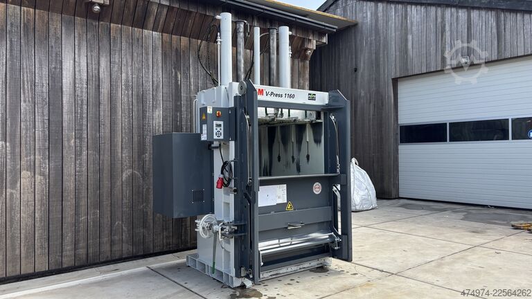 Balenpers afvalpers textielpers afval hsm V-Press 1160 Plus