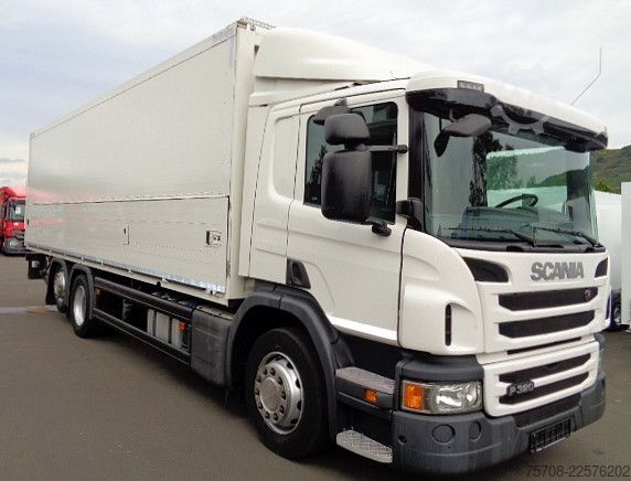 รถบรรทุกตู้ SCANIA P 320*8,2 m Schwenkwand*LBW*Lift/Lenk*Kamera*TOP