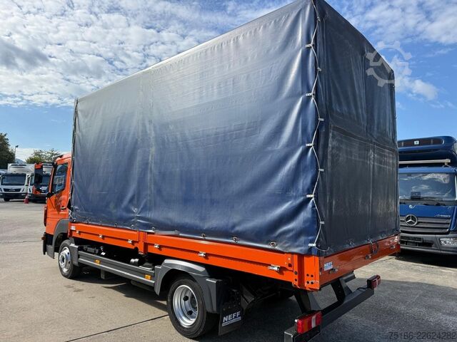 Фургон с брезентова завеса MERCEDES-BENZ ATEGO 816 Pritsche/Plane 4,90 m *Klima