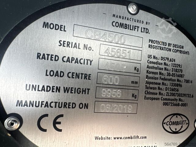 četvorosmerni viljuškar Combilift CB4500//2019 year // New price