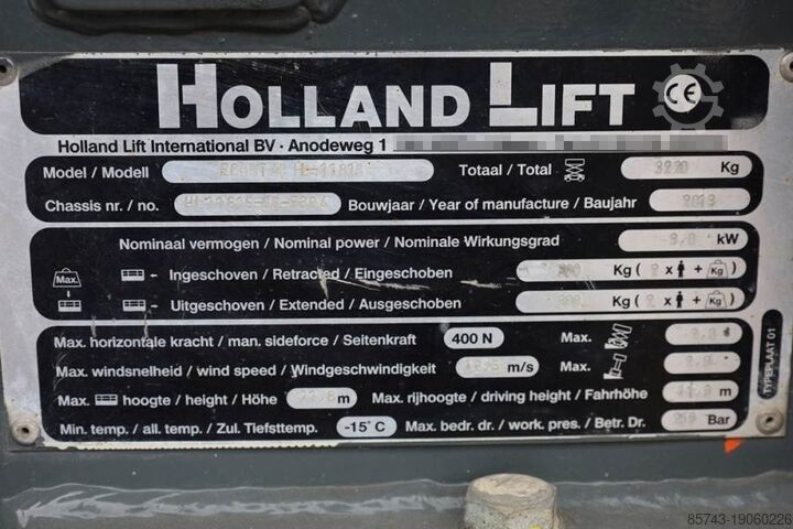 Scissor lift Holland Lift Ecostar HL-11816 Electric, 14m Working Height, 300