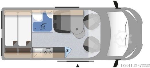 キャンピングカー CLEVER Drive 540 Roadrider 140PS Markise Navi RFK