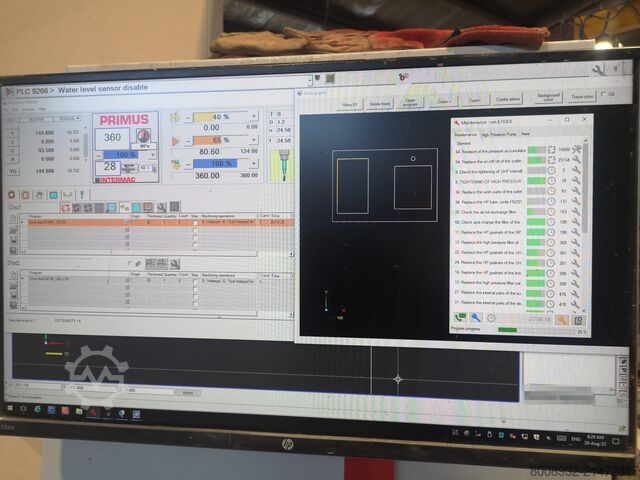 Akmens frēzavimo staklės Intermac PRIMUS 402 Waterjet 5 Axis
