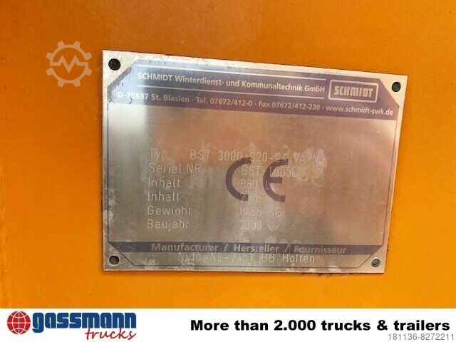 Сельскохозяйственная машина Schmidt BST 3000 S20-24 VAXN Salzstreuer