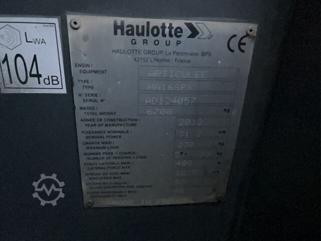 Artikulisana radna platforma Haulotte Ha 16 Spx (16m)