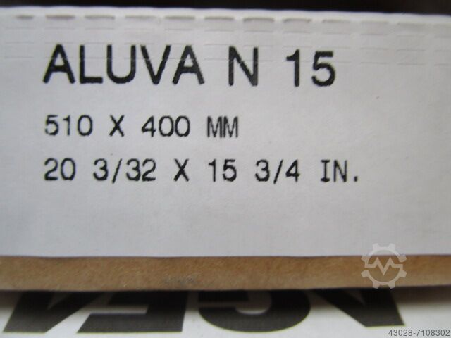 450 x 새 인쇄판 AGFA ALUVA N 15 NEGATIVE PLATE (510 x 400 mm)