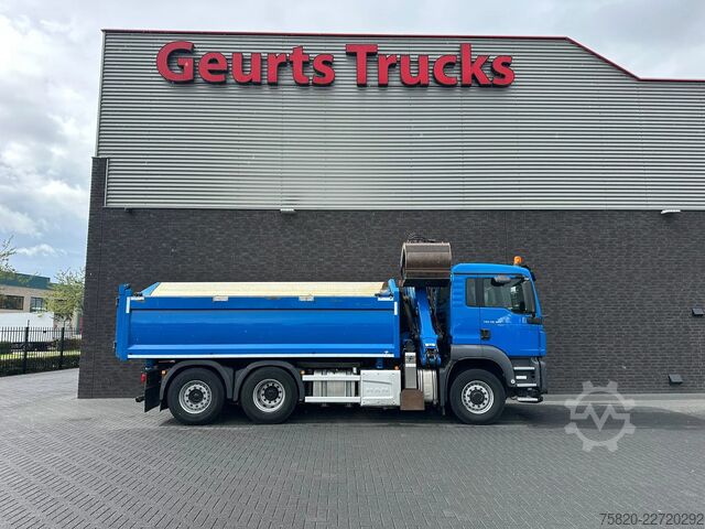 Nosturilla varustettu kippivaunu MAN TGS 26.360 6X4H-4 BL KIPPER +EPSILON Q 170 EASY...