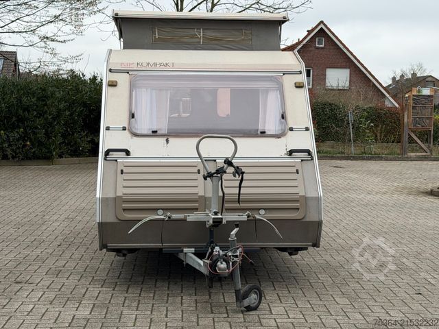 Caravana KIP Kompakt KK 400 EK Wohnwagen Hubdach Küche