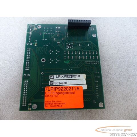 Komponen  Unipo Electronic 7LPIP9220211A UFP Eingangsmodul B2T-NC FIMI