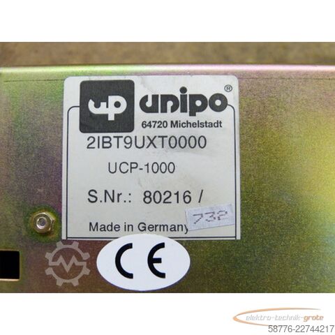 Komponen Unipo UCP-1000 Bedienpanel 2IBT9UXT0000 SN: 80216/732