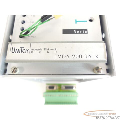 Component UniTek Unitek 406 TVD-200-16 / TVD6-200-16 K Kompakt Transistor-Regler SN:005389