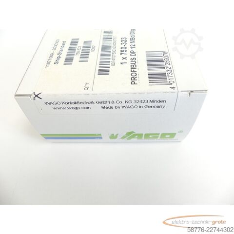 Component WAGO 750-323 Profibus DP 12 MBd/ Digital SN 131159 -!-
