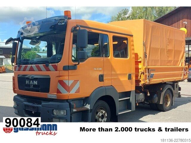 डंपर ट्रक MAN TGL 12.180 4x2 BL DOKA 6-Sitzer 2xAHK