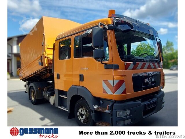डंपर ट्रक MAN TGL 12.180 4x2 BL DOKA 6-Sitzer 2xAHK