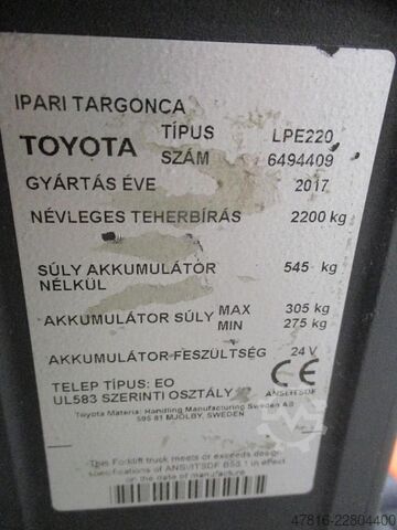 Ručni paletni viljuškar TOYOTA LPE220