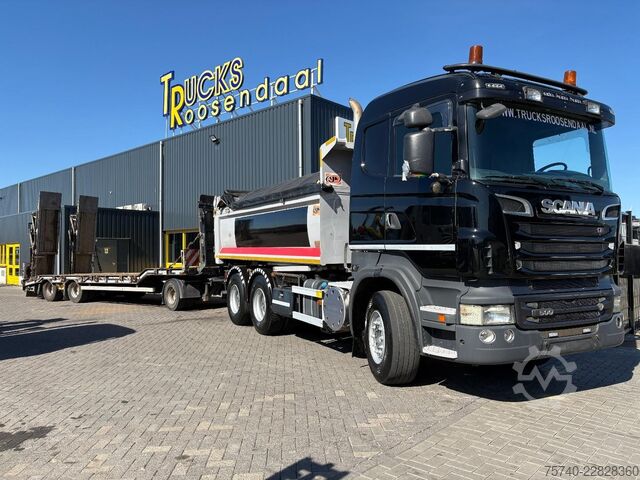Furgão transportador de automóveis MUELLER MITTELTAL D3 + HYDROLIC FRONT/BACK LOADER + 3 AXLE + SPEC...