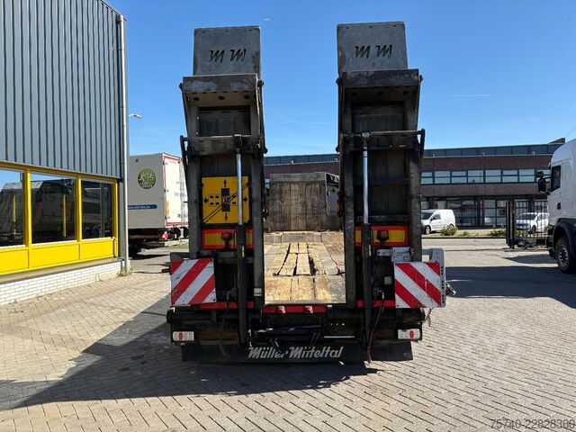 Furgão transportador de automóveis MUELLER MITTELTAL D3 + HYDROLIC FRONT/BACK LOADER + 3 AXLE + SPEC...