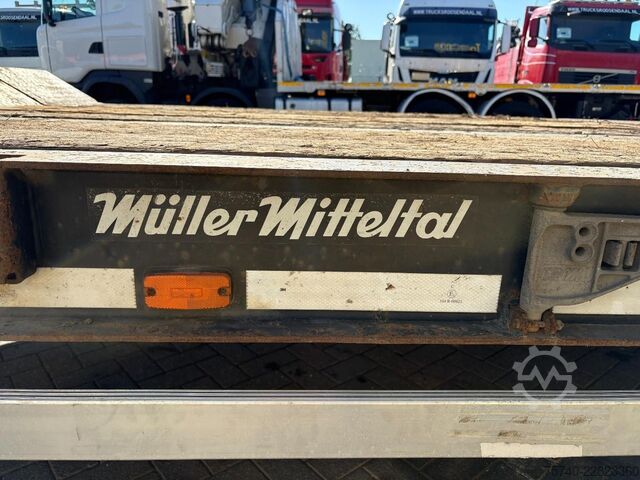 Furgão transportador de automóveis MUELLER MITTELTAL D3 + HYDROLIC FRONT/BACK LOADER + 3 AXLE + SPEC...