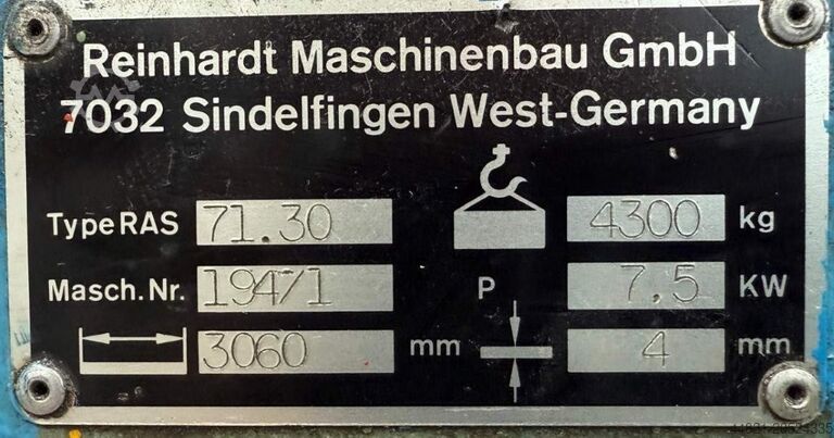 เครื่องดัดแบบหมุน RAS 71.30