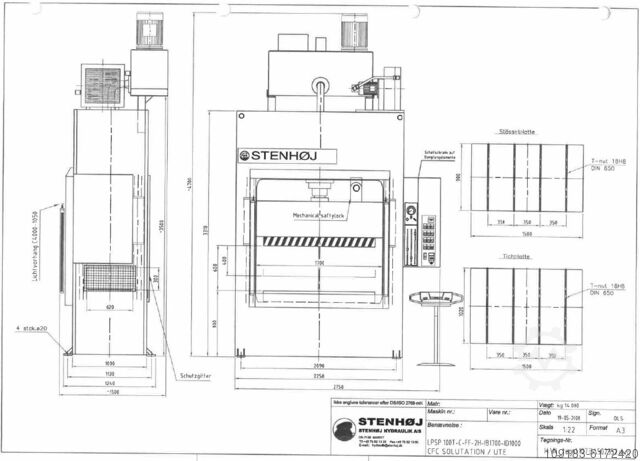 виробничий прес Stenhof STENHOJ LPSP 100T