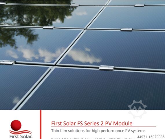 Фотоэлектрические модули First Solar FS Series 2 