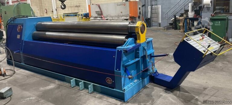 Máquina de dobrar redonda de três rolos hidráulica MG 3100 x 16/12 mm