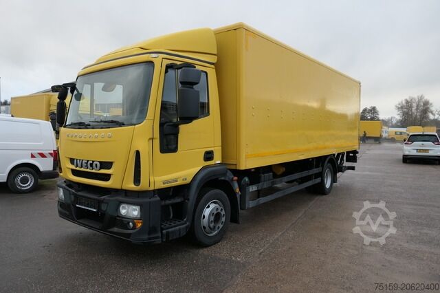 Autocarro con cassone iveco EuroCargo ML 120 E28/P AHK LBW Koffer 7,00x2,44x1,98