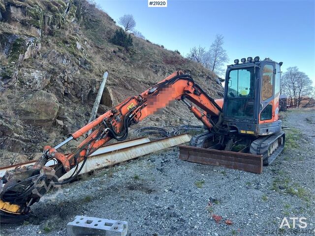 Excavator pe șenile Doosan DX62R-3 excavator w/ rototilt, sanding bucket and