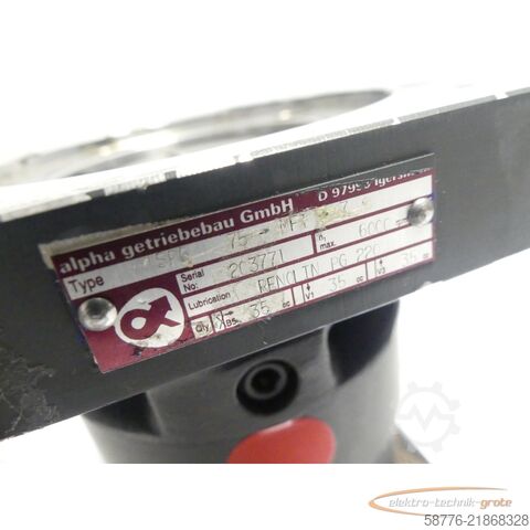  Alpha Getriebebau Alpha SPG 75-MF1-7 Getriebe SN: 203771 - 6000 rpm