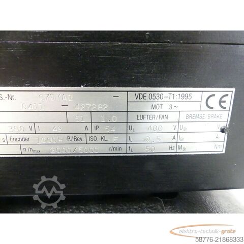 Njësia e kontrollit AMK DH13-120-4-I0F Hauptspindelmotor SN: C707AD -generalüberholt-
