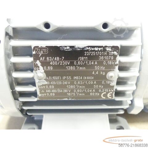 řídicí jednotka  ATB AF 63/4B-7 Motor mit SKF 143 +