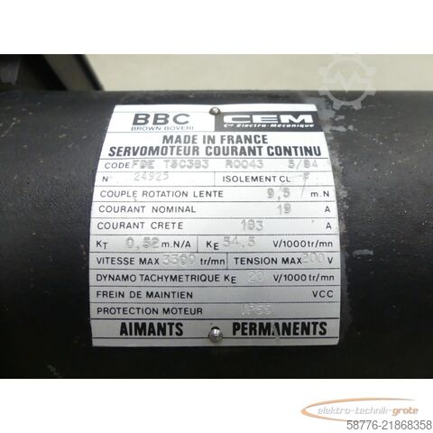 Control unit BBC FDE T5C3B3 R0043 Servomotor SN: 24925