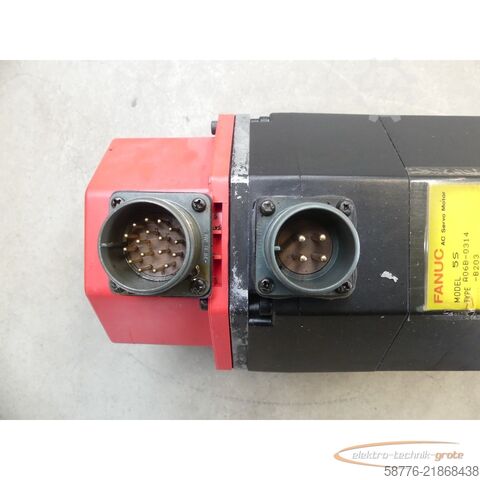  Fanuc 5S A06B-0314-B203 AC Servo Motor SN: G-883048