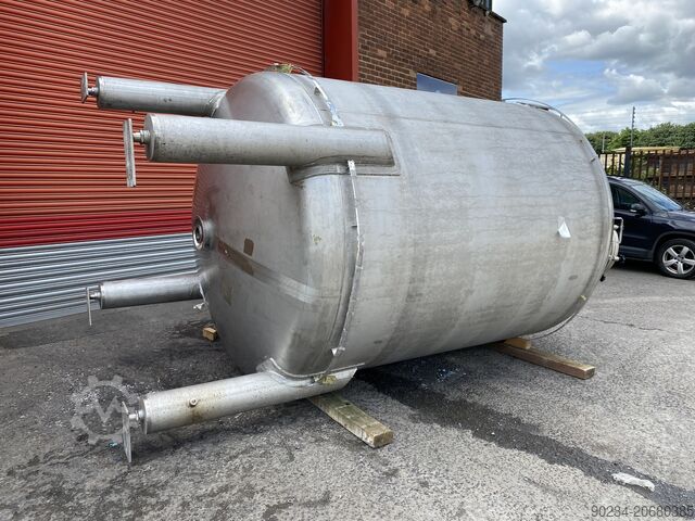 11 600 litran ruostumattomasta teräksestä valmistettu varastosäiliö, 2100 mm halkaisija x 2650 mm su FIB INDUSTRIELE BEDRIJUEN 11,600 Litre