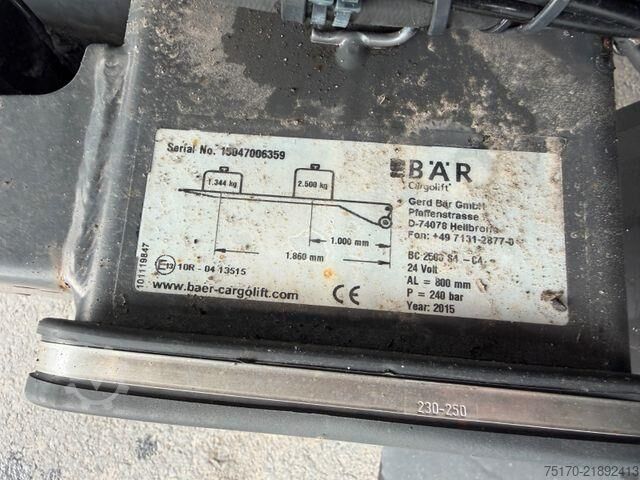 Vending-vélbíll Ewers PRASQ18 Schwenkwand SAF LBW BÄR 2.500kg