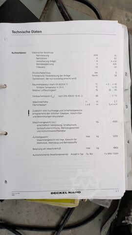 Vertikalni obradni centar Deckel Maho DMC 63V