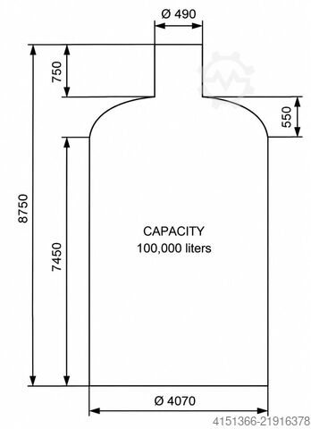 Tangki penyimpanan Stainless steel tank 50ton-400ton