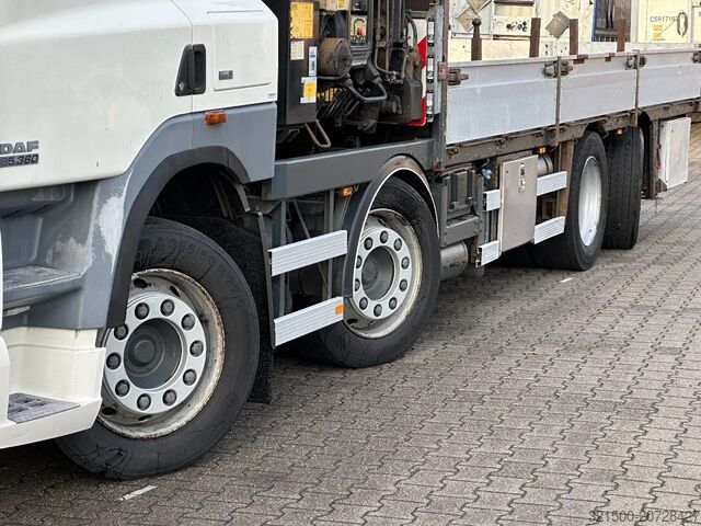 Iekraušanas platforma DAF CF 85.360 8x2*6 HIAB 42T/m Crane *NL-Truck*