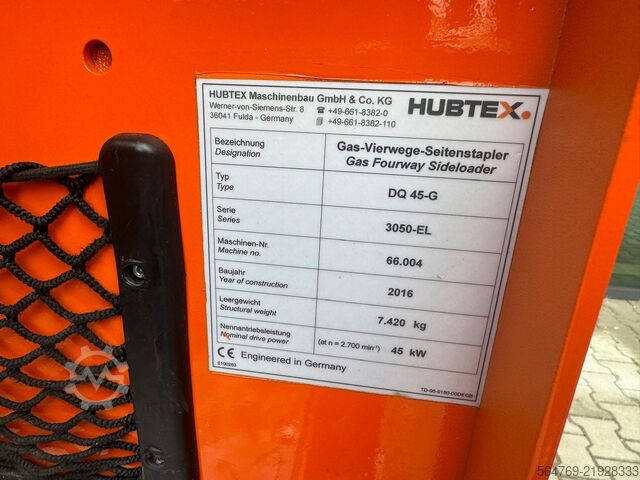 四向叉车 Hubtex DQ45G/Only 3310 h/Telscopic forks