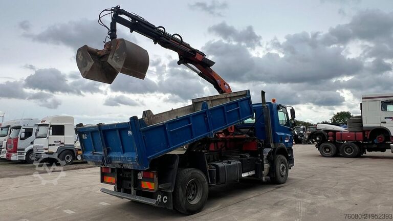 Darus billenőplatós teherautó DAF CF 85.360 (MANUAL GEARBOX / PALFINGER PK 12001 ...