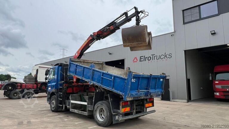 Darus billenőplatós teherautó DAF CF 85.360 (MANUAL GEARBOX / PALFINGER PK 12001 ...