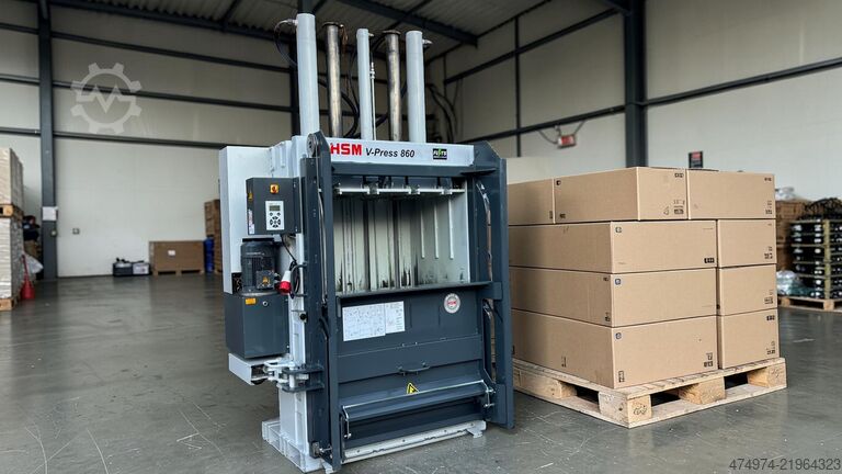 Bale press, paper press, waste press, waste HSM V-Press 860 plus 2015