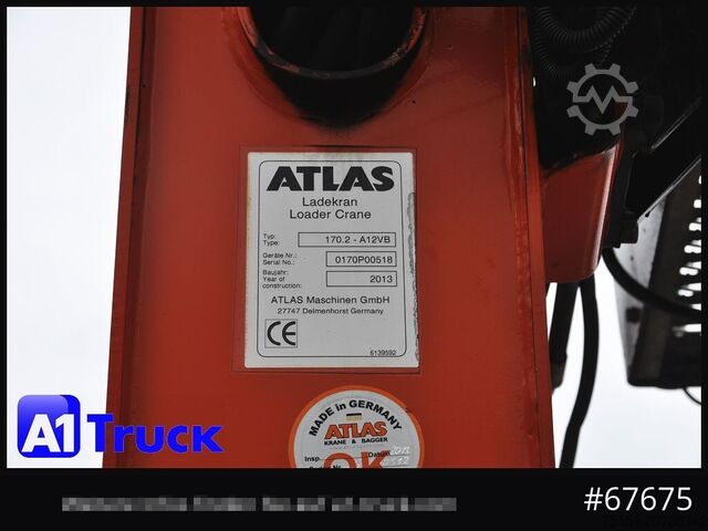 Кран, змонтований на вантажівці MERCEDES-BENZ Axor 2543,  Atlas 170.2  Kran, Lift-Lenkachse,